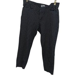 Old navy dream blue white polka dot pixie pants stretch 14